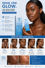 Load image into Gallery viewer, Joanah Black Anti-aging, Firming, Deep Repair Serum.
